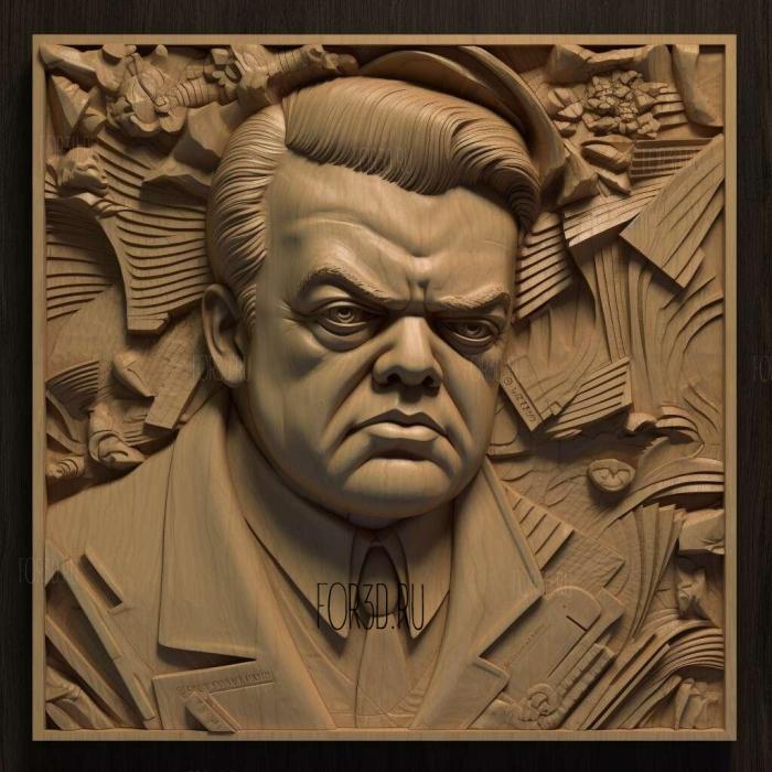 Harry Lime The Third Man Orson Welles 2 stl model for CNC